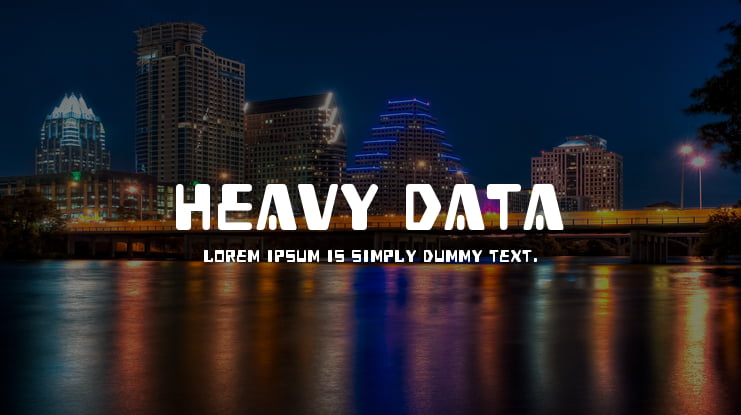 Heavy Data Font