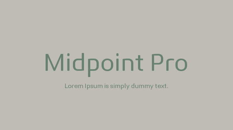 Midpoint Pro Font Family