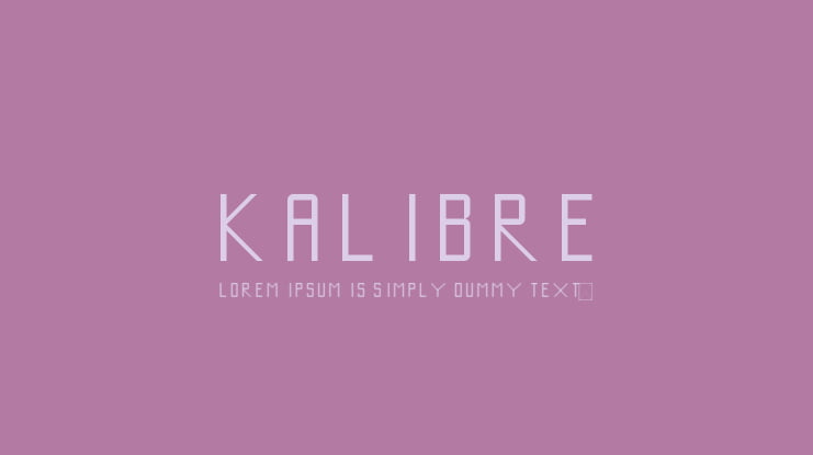 Kalibre Font