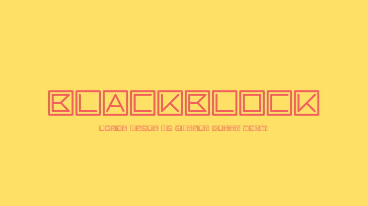 blackblock Font