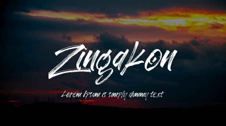 Zingakon Font