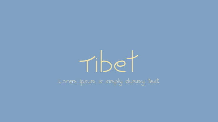 Tibet Font