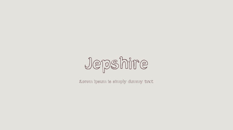 Jepshire Font