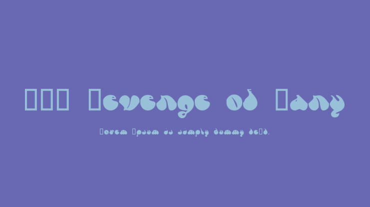 FSO Revenge of Zany Font