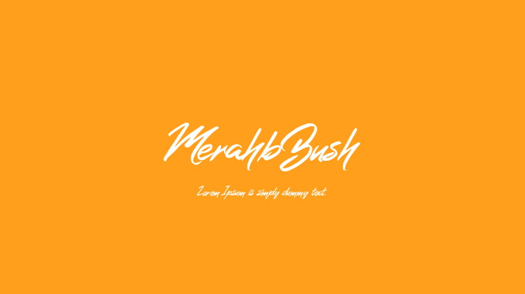 MerahbBush Font