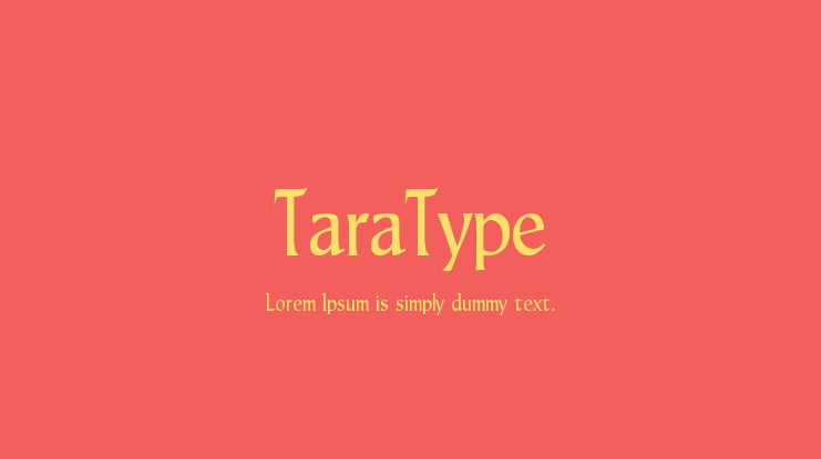 TaraType Font : Download Free for Desktop & Webfont