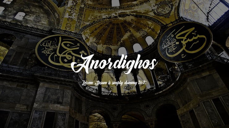 Anordighos Font