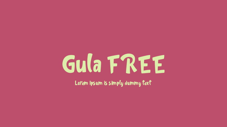 Gula FREE Font