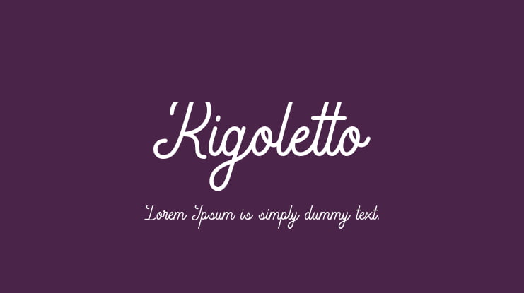 Rigoletto Font