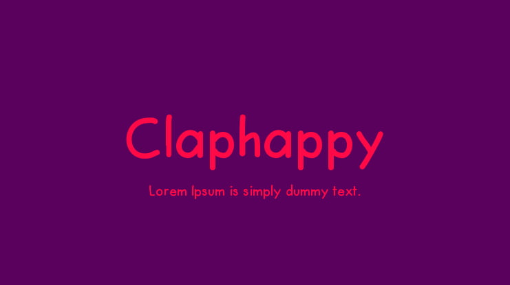 Claphappy Font