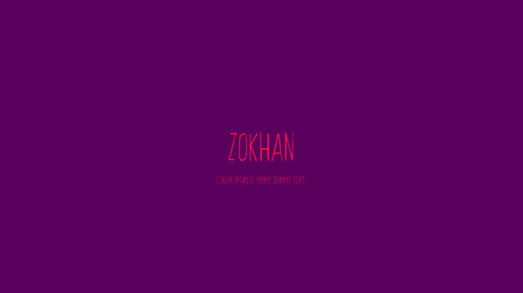 Zokhan Font