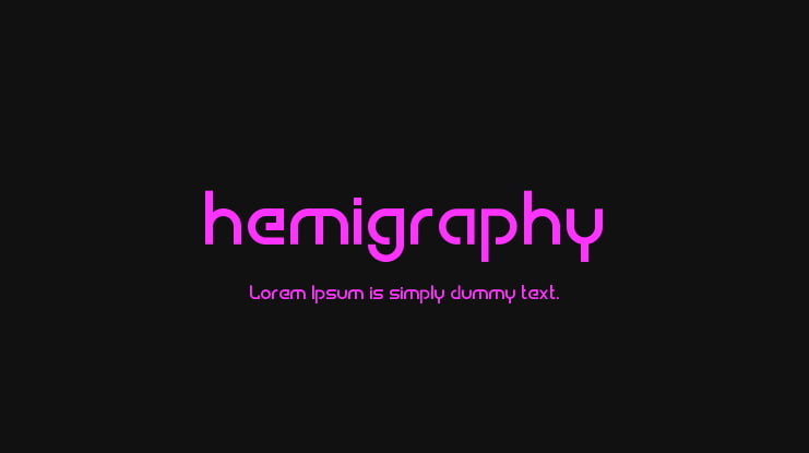 hemigraphy Font