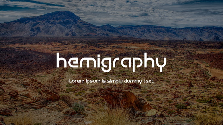 hemigraphy Font