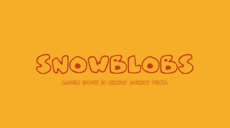 Snowblobs Font