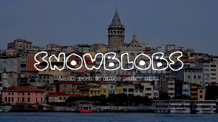 Snowblobs Font