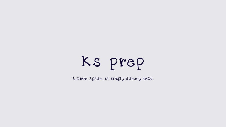 ks prep Font