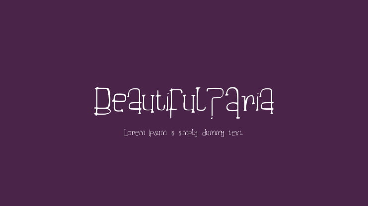 Beautiful_Aria Font