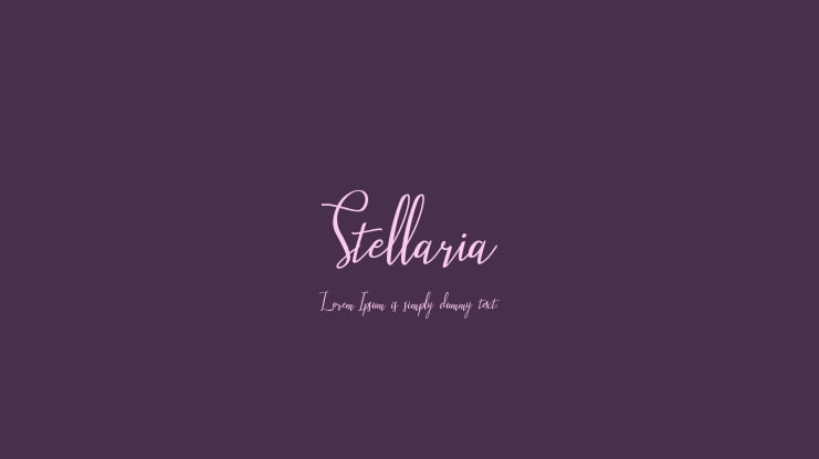 Stellaria Font