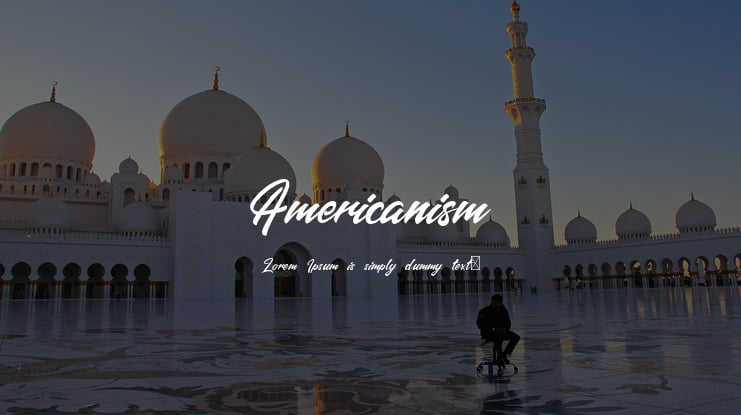 Americanism Font