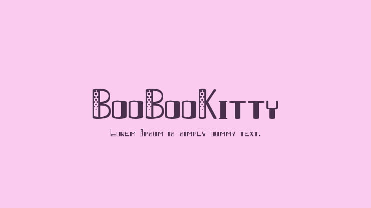 BooBooKitty Font