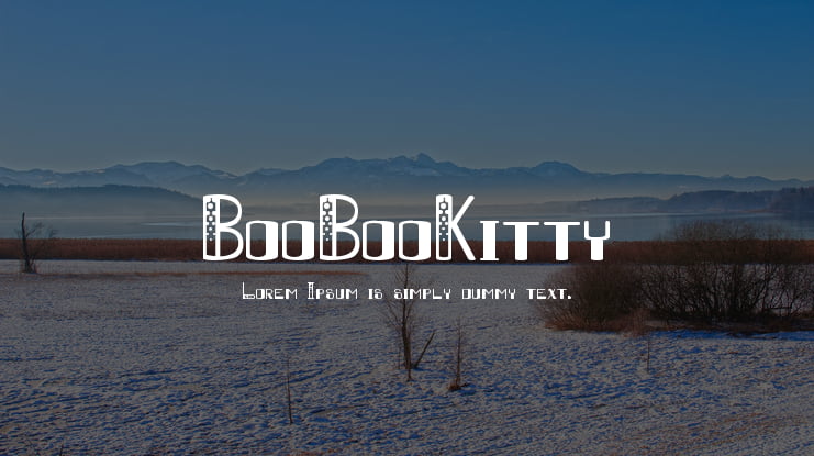 BooBooKitty Font