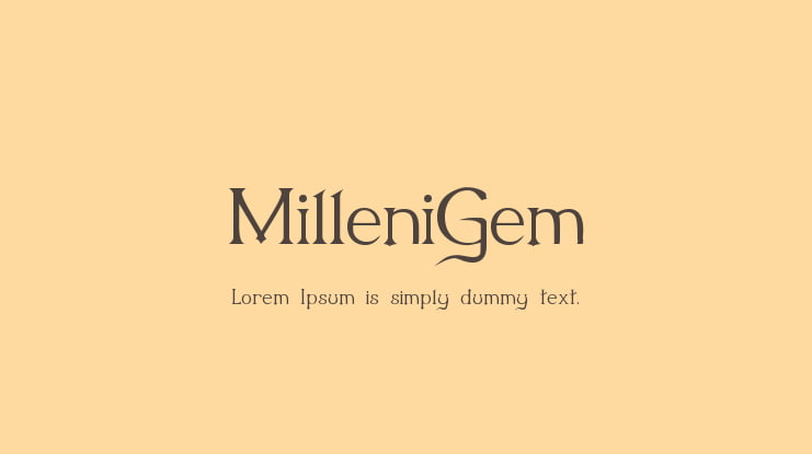 MilleniGem Font