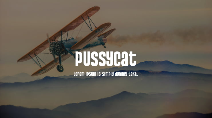 Pussycat Font Download Free For Desktop And Webfont 