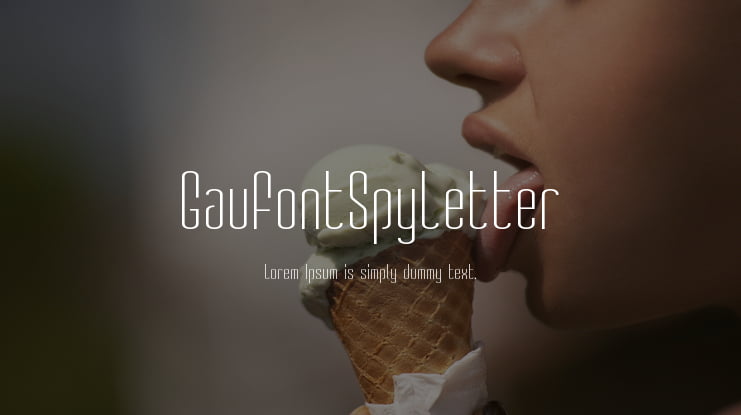 GauFontSpyLetter Font