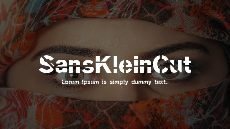 SansKleinCut Font