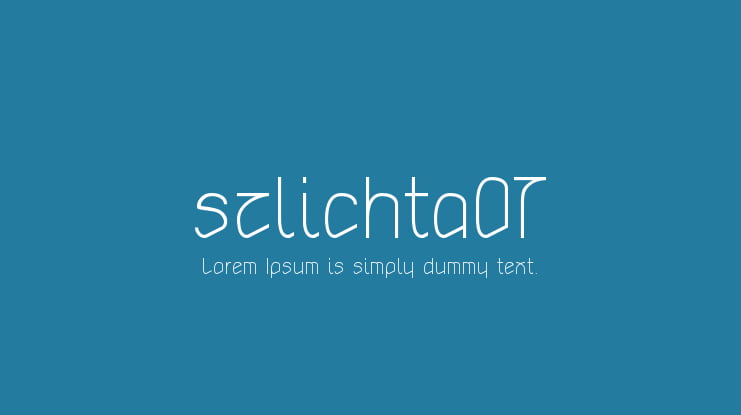 szlichta07 Font