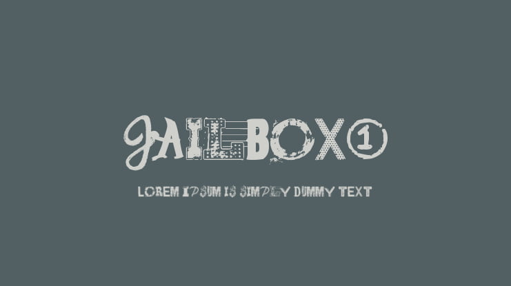 Jailbox1 Font