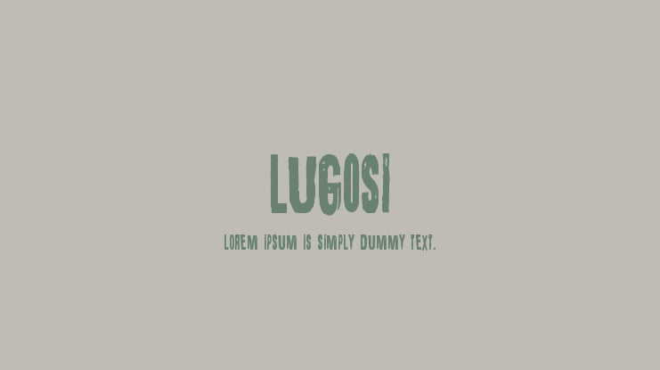 Lugosi Font Family