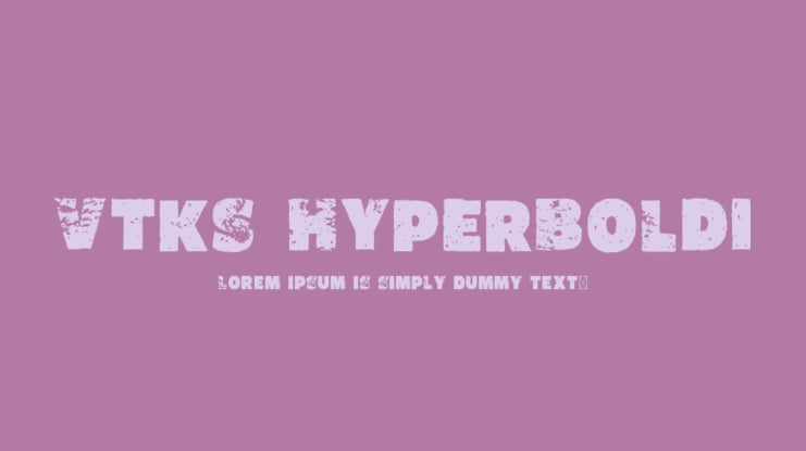 Vtks HyperBoldi Font