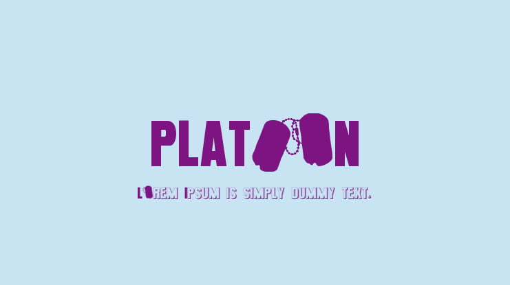 PLATOoN Font