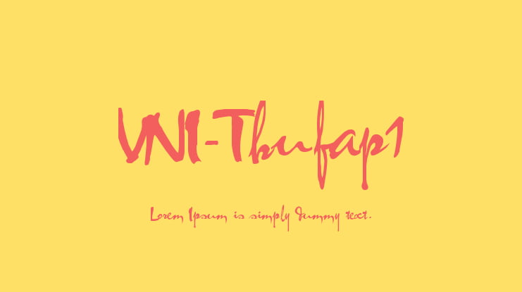 VNI-Thufap1 Font