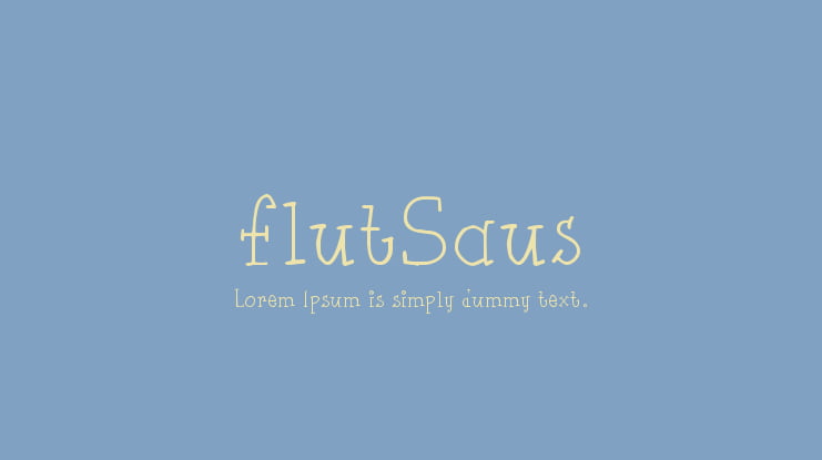 flutSaus Font