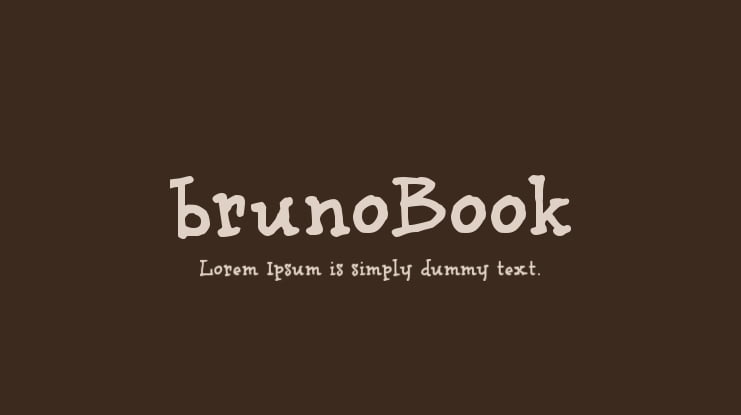 brunoBook Font