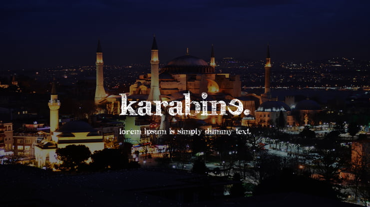 karabinE. Font