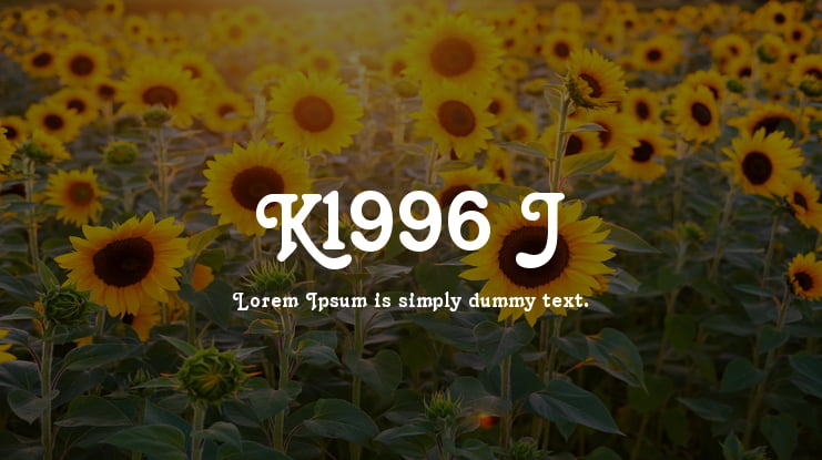 K1996 J Font