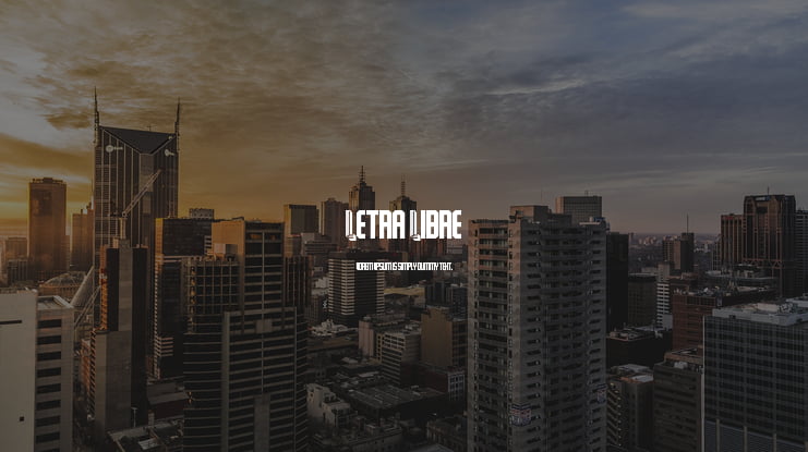 Letra Libre Font