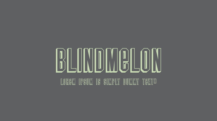 BlindMelon Font