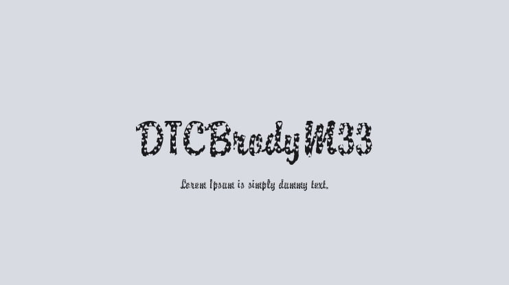 DTCBrodyM33 Font