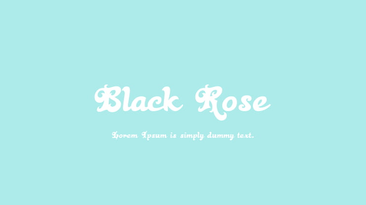 Black Rose Font