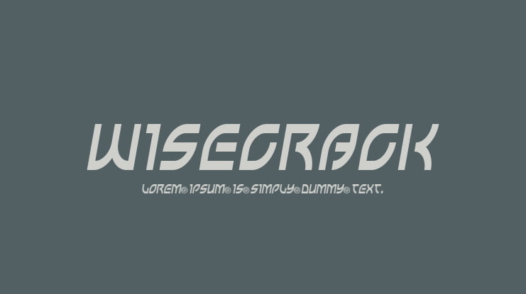 Wisecrack Font