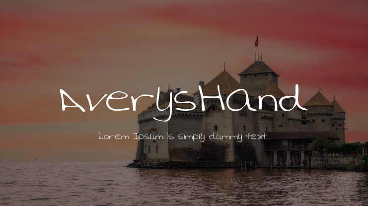 AverysHand Font