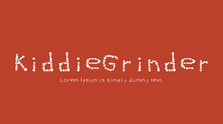 KiddieGrinder Font