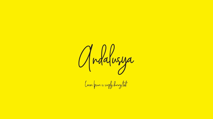 Andalusya Font