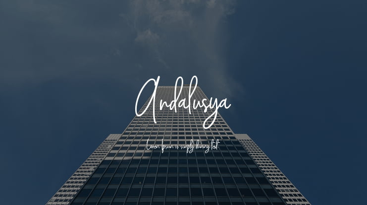 Andalusya Font