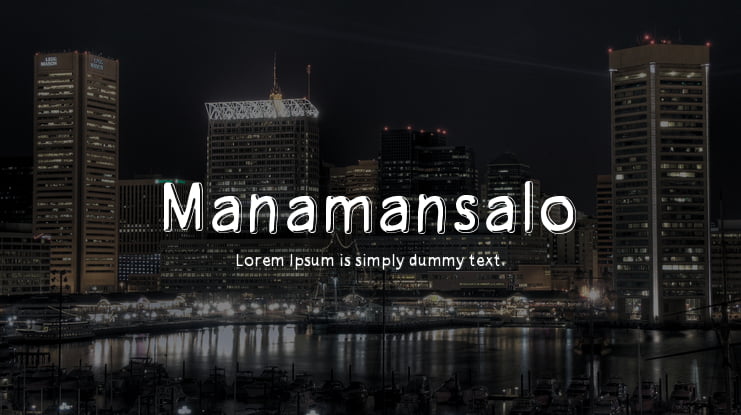 Manamansalo Font