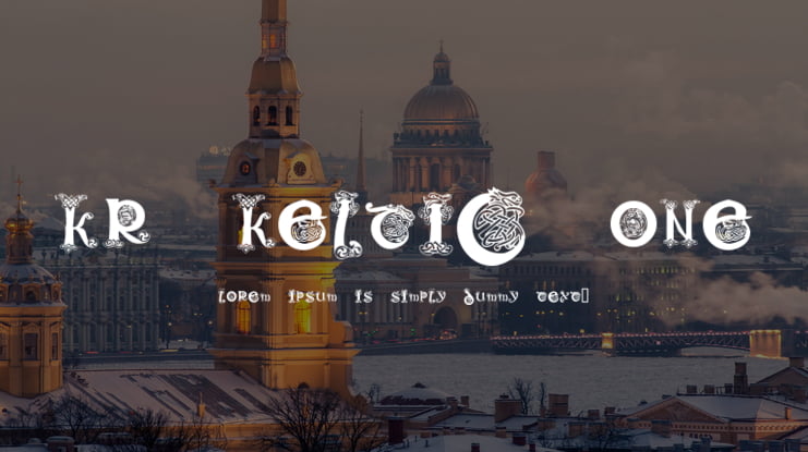 KR Keltic One Font